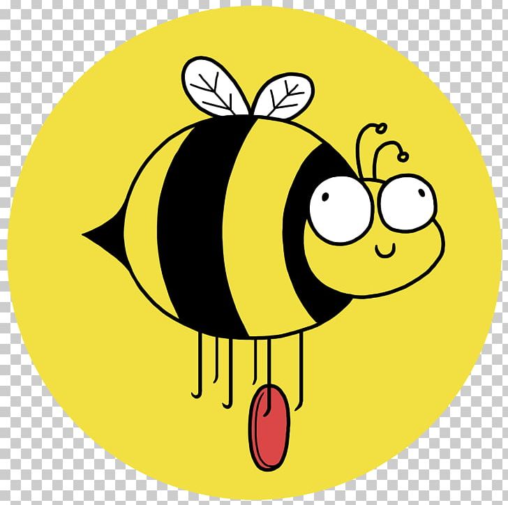 Honey Bee Smiley Cartoon PNG, Clipart, Area, Artwork, Bee, Cartoon, Circle Free PNG Download