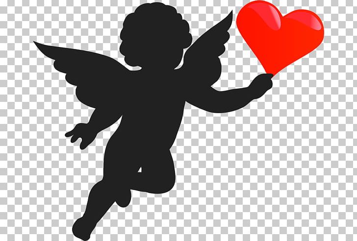 Psyche Revived By Cupid's Kiss Silhouette Cherub PNG, Clipart,  Free PNG Download