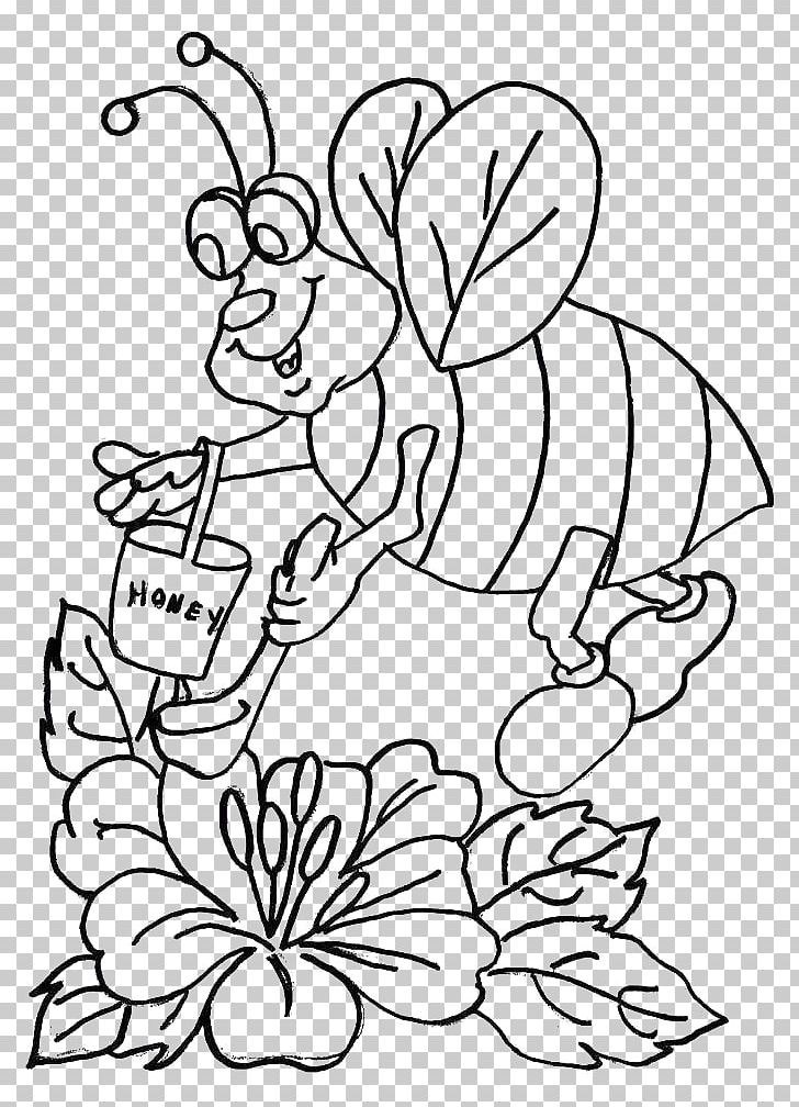 Bee Coloring Book Child PNG, Clipart, Adult, Animal, Beehive, Bee Honey, Black Free PNG Download