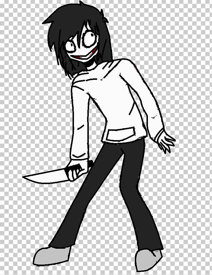 Jeff The Killer Fan Art Creepypasta Drawing PNG, Clipart, Art, Artwork, Black, Black And White, Black Hair Free PNG Download