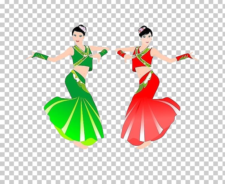 Dai People Dance Illustration PNG, Clipart, Animals, Costume, Dai, Dai Pattern, Dance Free PNG Download