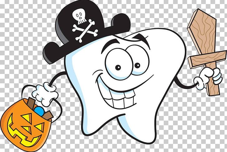 Halloween Dentistry Tooth PNG, Clipart, Baby Teeth, Cartoon, Conversation, Deciduous, Hand Free PNG Download