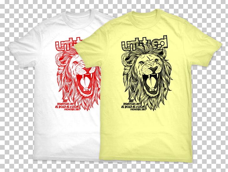 T-shirt Lion Sleeve Logo Font PNG, Clipart, Active Shirt, Animal, Brand, Clothing, Lion Free PNG Download