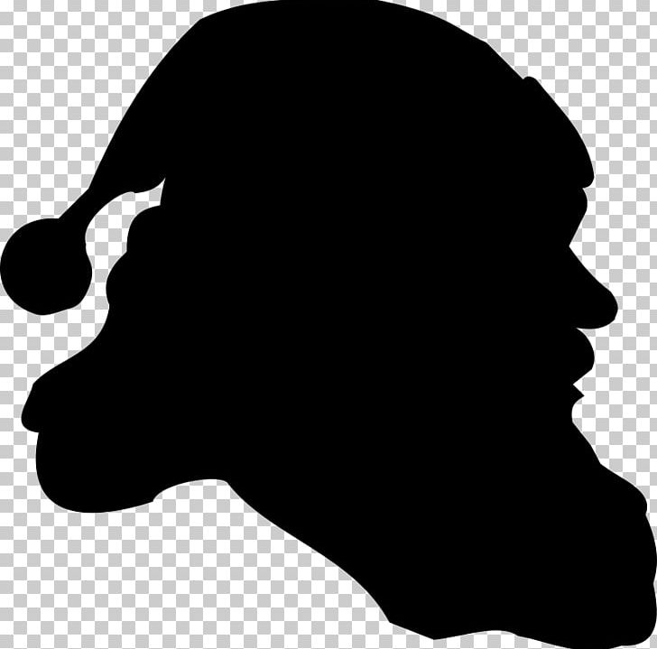 Santa Claus Silhouette PNG, Clipart, Black, Black And White, Cartoon, Christmas, Desktop Wallpaper Free PNG Download