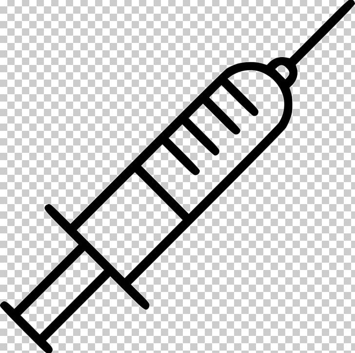 Syringe Hypodermic Needle Computer Icons PNG, Clipart, Angle, Black And White, Blood Test, Cdr, Computer Icons Free PNG Download