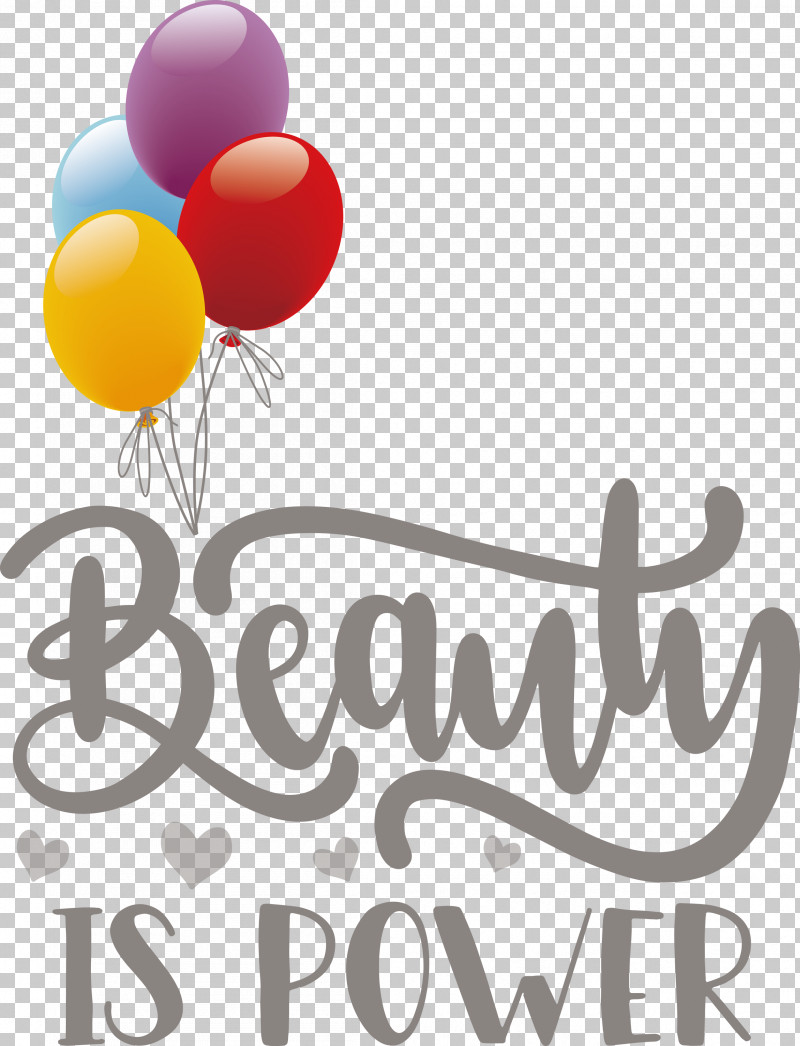 Beauty Is Power Fashion PNG, Clipart, Balloon, Fashion, Logo, Meter, Party Free PNG Download