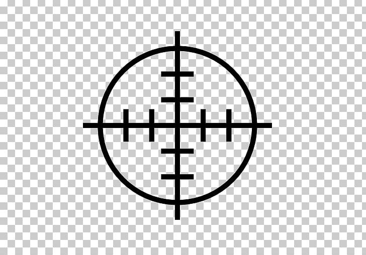 Shooting Target Telescopic Sight Reticle Weapon PNG, Clipart, Angle, Area, Black And White, Circle, Computer Icons Free PNG Download