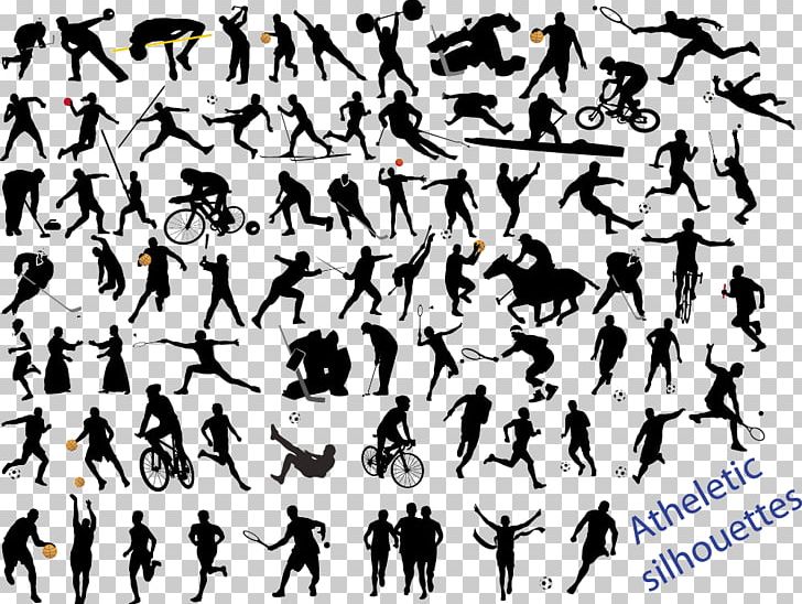Sport Silhouette Athlete PNG, Clipart, Animals, Art, Basketball, Bird, Black And White Free PNG Download