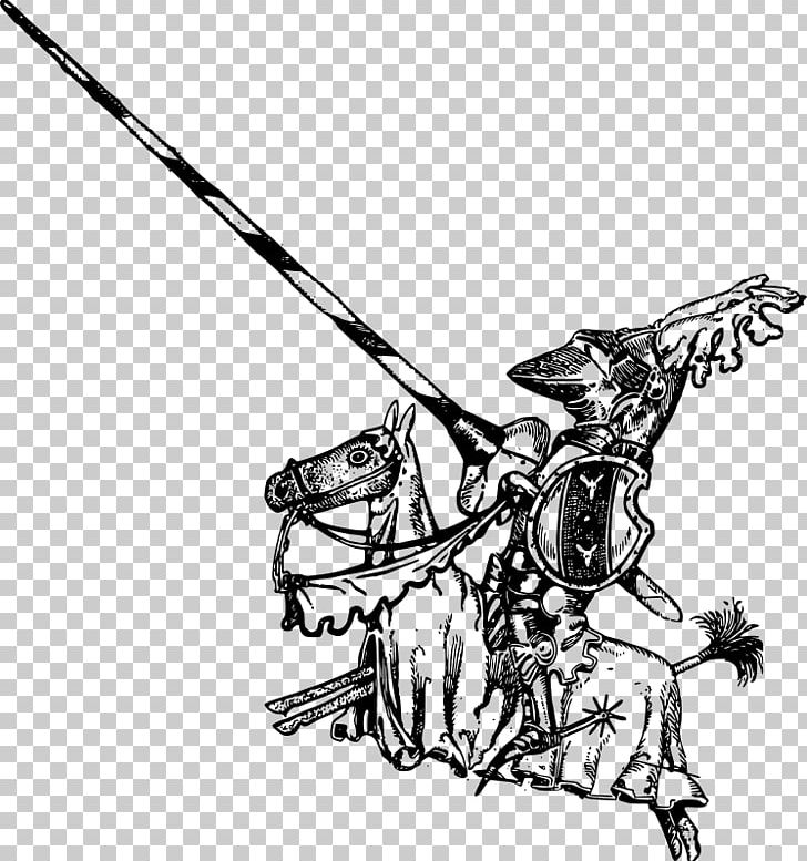 Horse Lance Knight Jousting PNG, Clipart, Animals, Art, Artwork, Black, Black And White Free PNG Download
