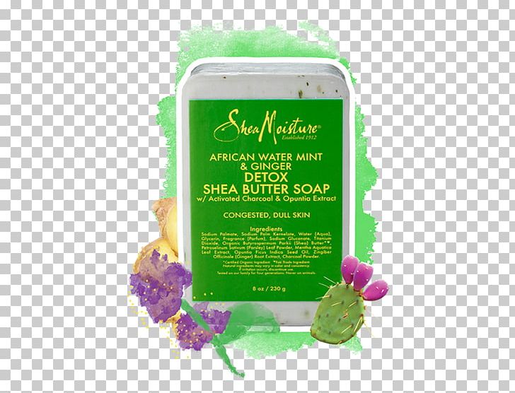 SheaMoisture African Water Mint & Ginger Detox Hair & Scalp Gentle Shampoo Shea Moisture SheaMoisture Shea Butter Soap PNG, Clipart, African Black Soap, Extract, Ginger, Grass, Mint Free PNG Download