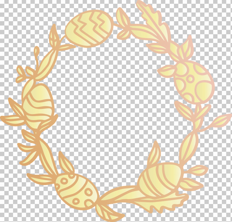 Easter Day Frame Easter Egg Frame PNG, Clipart, Easter Day Frame, Easter Egg Frame, Leaf, Plant, Yellow Free PNG Download