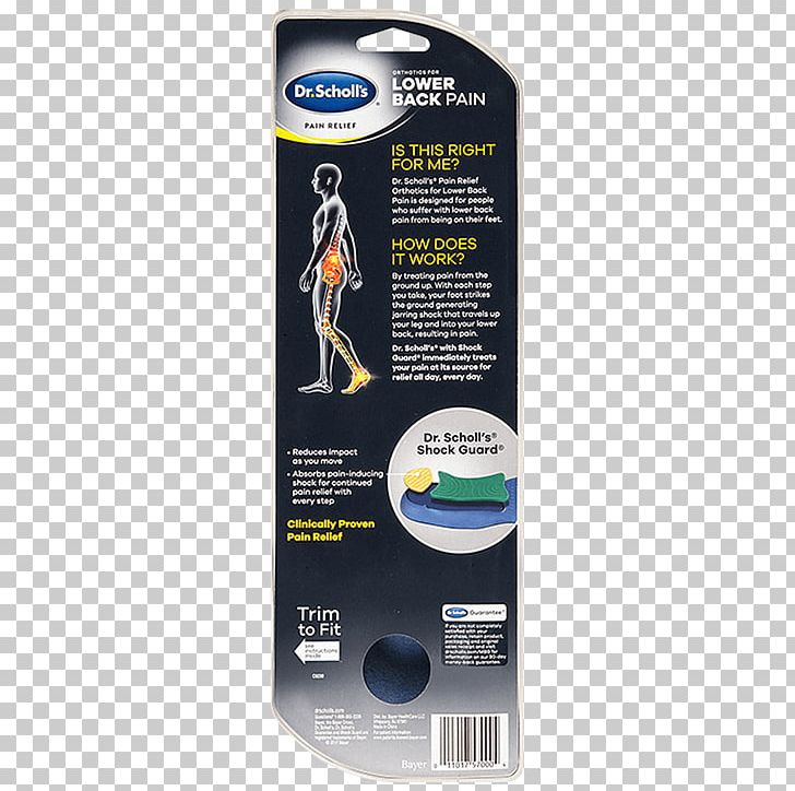 Low Back Pain Dr. Scholl's Shoe Insert Orthotics PNG, Clipart,  Free PNG Download