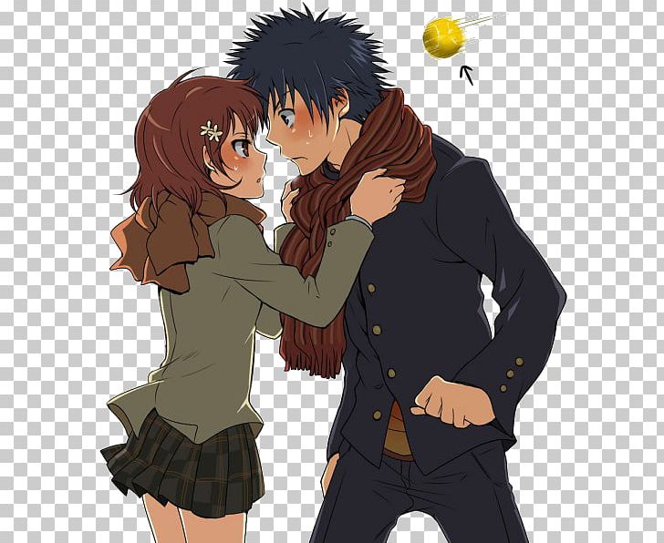 Mikoto Misaka Kamijou Touma A Certain Magical Index A Certain Scientific Railgun PNG, Clipart, Anime, Black Hair, Brown Hair, Cartoon, Certain Magical Index Free PNG Download