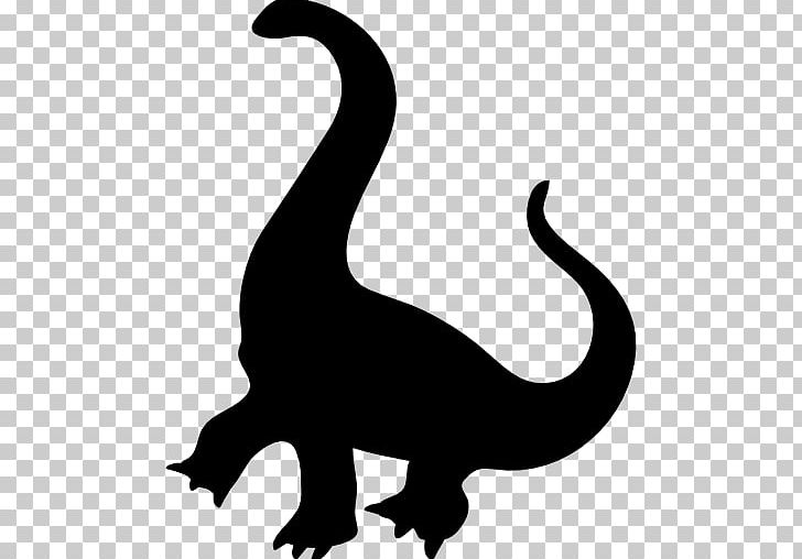 Giraffatitan Tyrannosaurus Dinosaur Silhouette PNG, Clipart, Animal, Black And White, Brachiosaurus, Carnivoran, Cat Free PNG Download