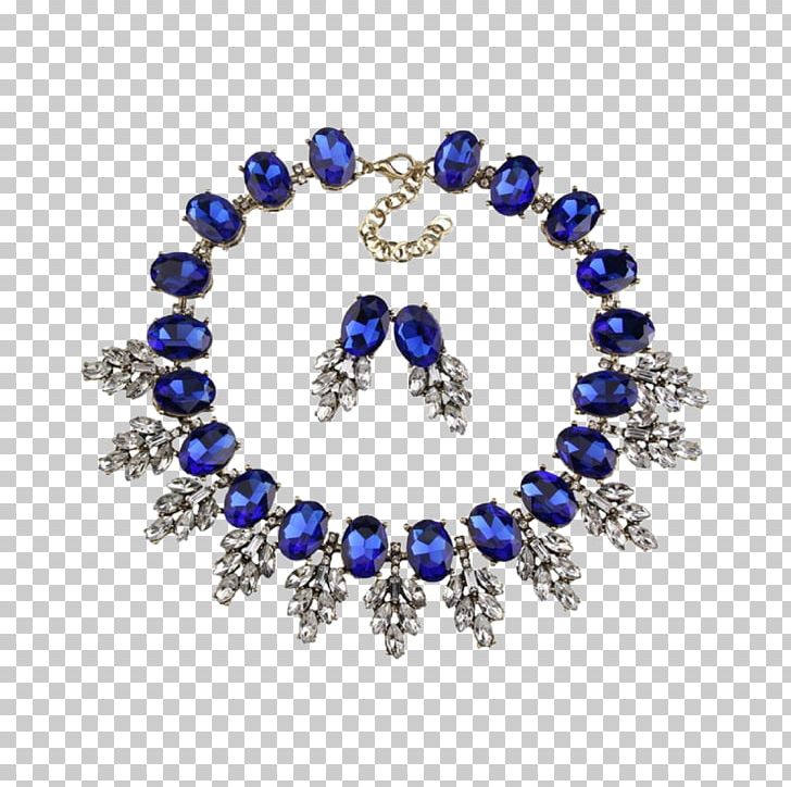 Earring Choker Necklace Imitation Gemstones & Rhinestones Jewellery PNG, Clipart, Bead, Blue, Body Jewelry, Bracelet, Charms Pendants Free PNG Download