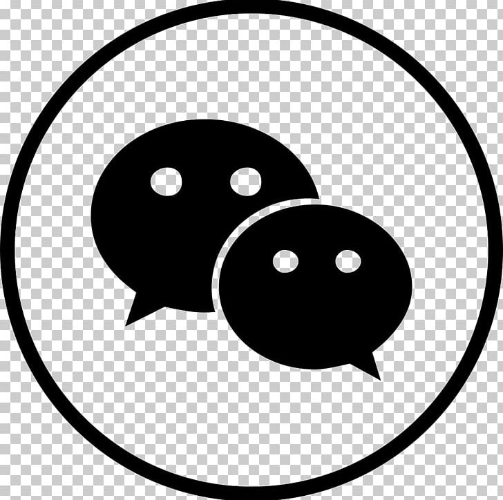 WeChat Computer Icons Tencent QQ PNG, Clipart, Area, Black, Black And White, Chat, Circle Free PNG Download