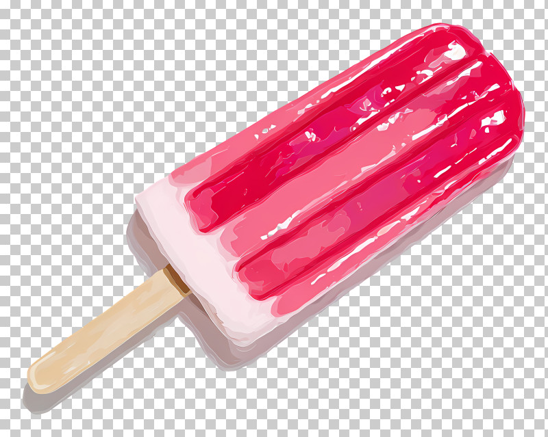 Melting Popsicle - Refreshing Pink Popsicle PNG