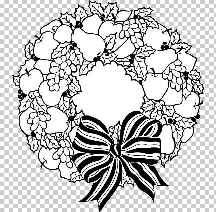 Christmas Wreaths Coloring Book Christmas Day Christmas Coloring Pages PNG, Clipart, Advent Wreath, Area, Artwork, Black And White, Child Free PNG Download