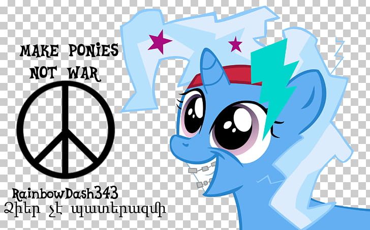 Horse Peace Technology PNG, Clipart, Area, Blue, Cartoon, Ear, Fictional Character Free PNG Download