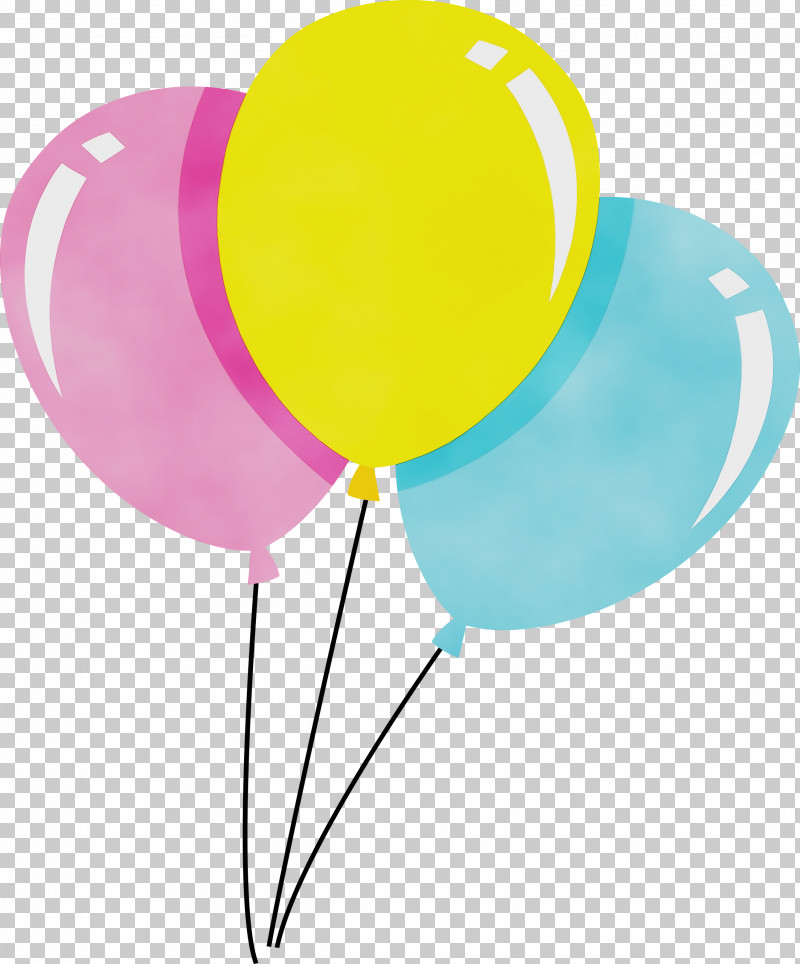 Balloon Yellow PNG, Clipart, Balloon, Paint, Watercolor, Wet Ink, Yellow Free PNG Download