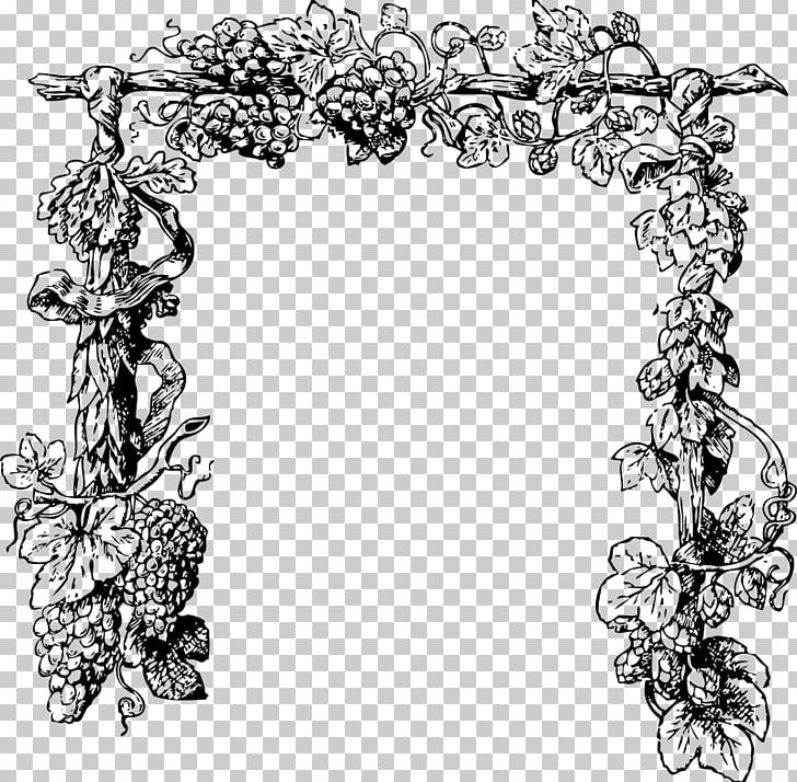 Common Grape Vine White Wine PNG, Clipart, Artwork, Black And White, Body Jewelry, Coloring Book, Common Grape Vine Free PNG Download