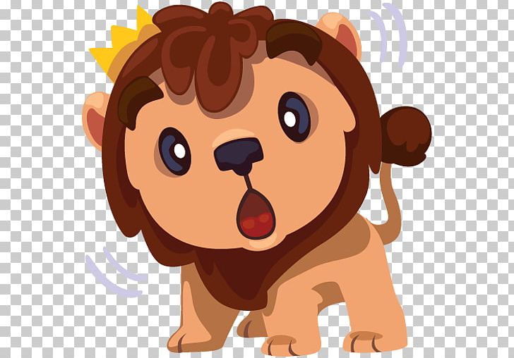 Puppy Lion Sticker Telegram VKontakte PNG, Clipart, Animals, Arachne, Art, Big Cat, Big Cats Free PNG Download