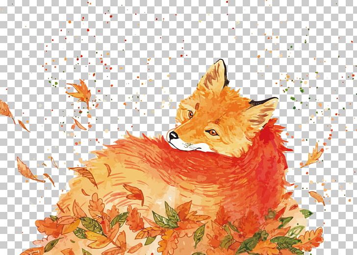 Red Fox Watercolor Painting Drawing PNG, Clipart, Animals, Carnivoran, Deviantart, Dog Like Mammal, Fauna Free PNG Download