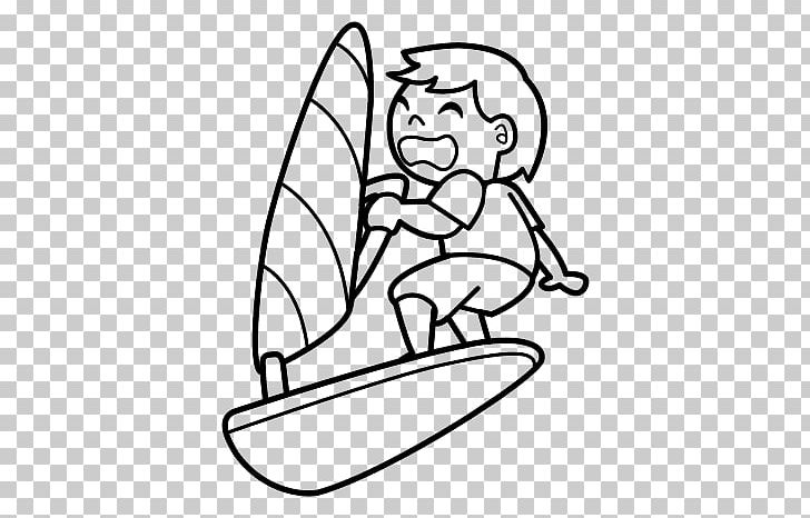 Windsurfing Coloring Book Sailing PNG, Clipart, Angle, Area, Arm, Art, Black Free PNG Download