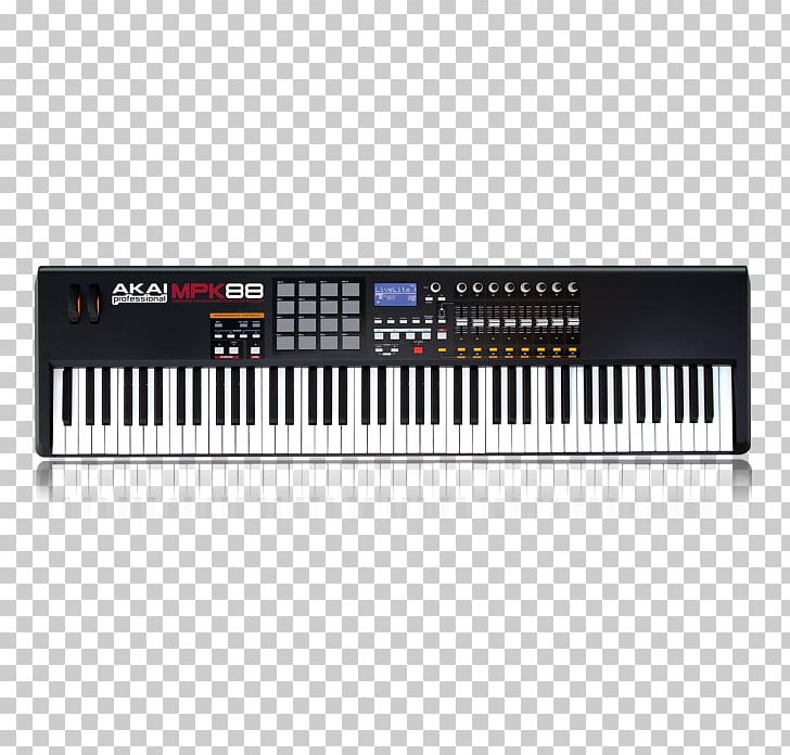 Computer Keyboard Akai MPK88 Akai MPK 88 MIDI Controllers PNG, Clipart, Akai, Computer Keyboard, Controller, Digital Piano, Input Device Free PNG Download