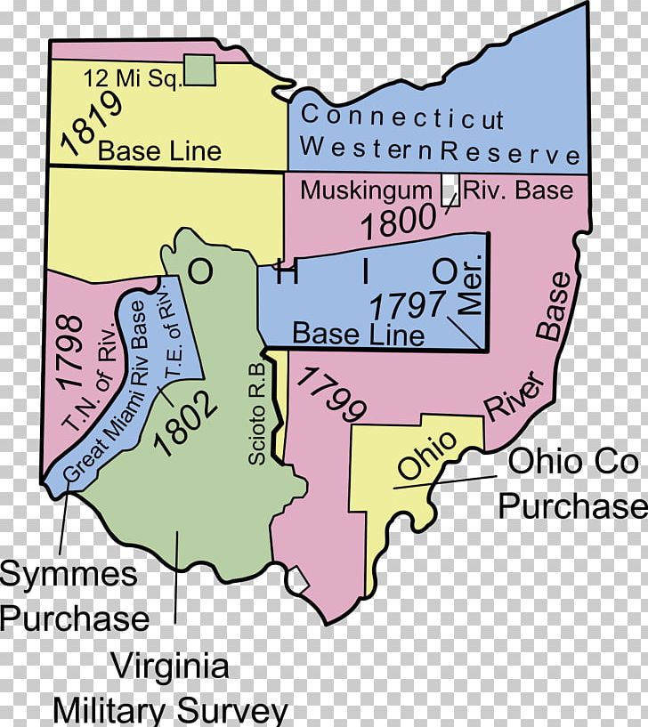 Ohio Lands Connecticut Western Reserve Historic Regions Of The United States Virginia Military District PNG, Clipart, Area, Business, Diagram, Line, Map Free PNG Download