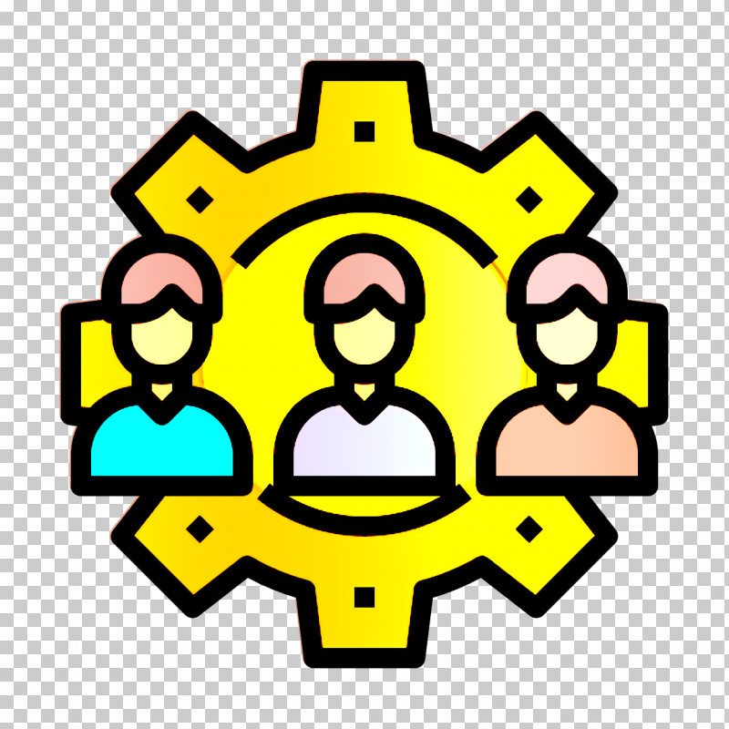 Management Icon Team Icon PNG, Clipart, Line, Management Icon, Team Icon, Yellow Free PNG Download