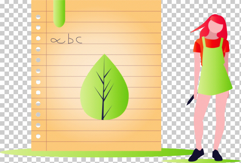 Learning Notebook Girl PNG, Clipart, Girl, Green, Leaf, Learning, Notebook Free PNG Download