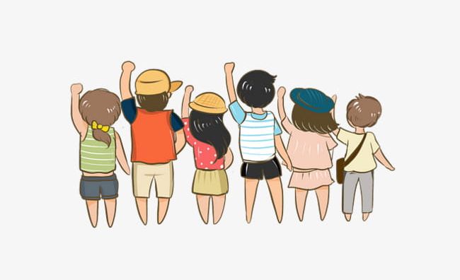 Cartoon Hand Painted A Group Of People Back PNG, Clipart, Back, Back Clipart, Boys, Cartoon, Cartoon Clipart Free PNG Download