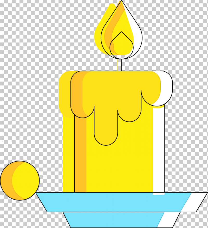 Yellow Line Line Art PNG, Clipart, Christmas Candle, Line, Line Art, Paint, Watercolor Free PNG Download