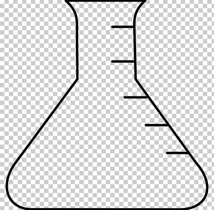 Laboratory Flasks Erlenmeyer Flask PNG, Clipart, Angle, Area, Beaker, Black, Black And White Free PNG Download