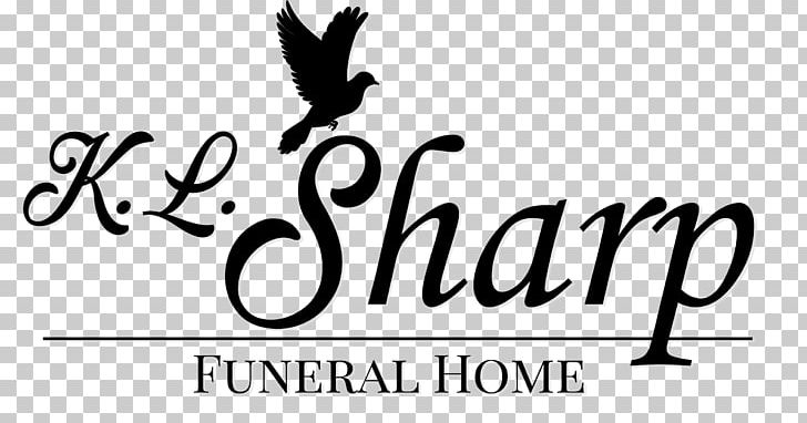K L Sharp Funeral Home Logo Bird Cremation Png Clipart Bird Black Black And White Brand Calligraphy
