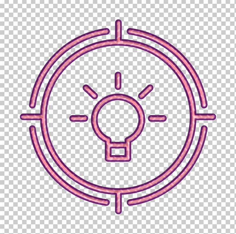 Idea Icon Target Icon Creative Icon PNG, Clipart, Circle, Creative Icon, Idea Icon, Line, Pink Free PNG Download