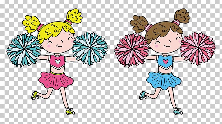 Cheerleader Performance Cartoon PNG, Clipart, Cartoon Characters, Child, Clip Art, Design, Fictional Character Free PNG Download