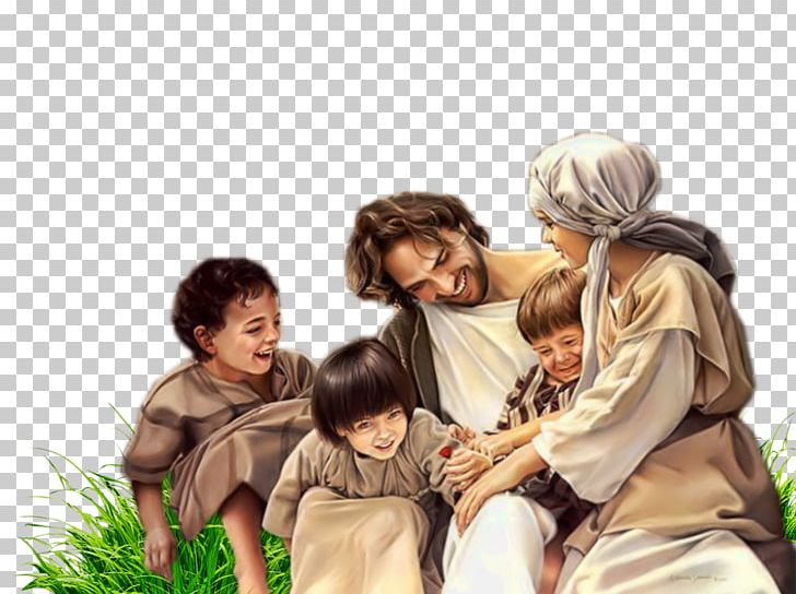 jesus christ with children clipart