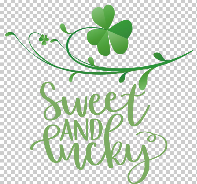 Sweet And Lucky St Patricks Day PNG, Clipart, Chemical Symbol, Flower, Fruit, Green, Leaf Free PNG Download