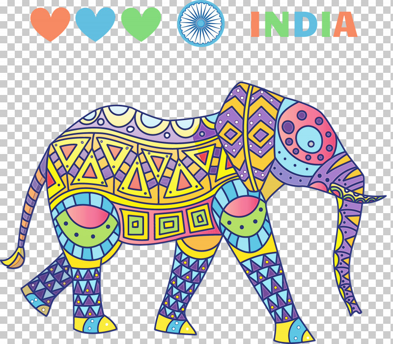 Indian Elephant PNG, Clipart, 26 January, African Elephant, Animal Figure, Coloring Book, Elephant Free PNG Download