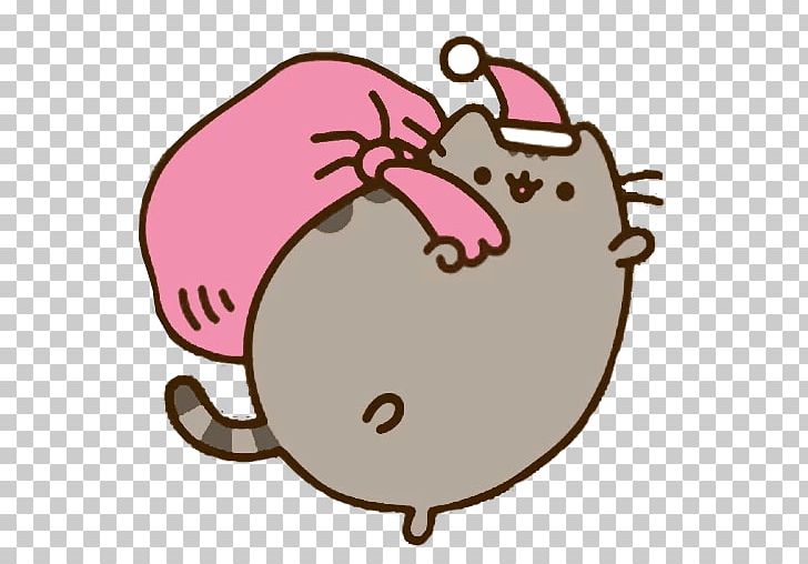 Pusheen Cat Christmas Gift Holiday PNG, Clipart, Animals, Artwork, Cat, Christmas, Christmas Card Free PNG Download