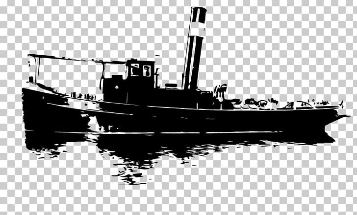 Steamboat Tugboat Naval Architecture Submarine Chaser PNG, Clipart, Black And White, Boat, Fishing Trawler, Foundation, Heavy Cruiser Free PNG Download