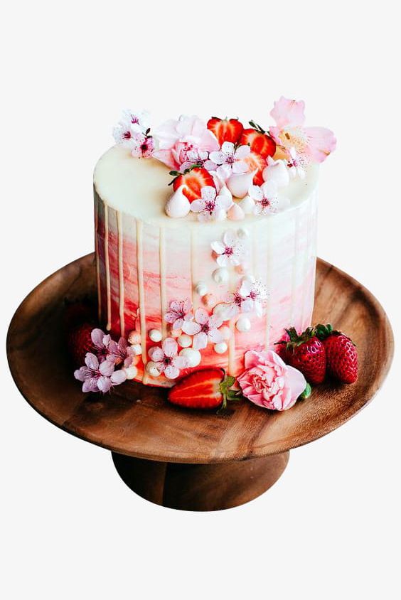 Strawberry Cream Cake Flowers PNG, Clipart, Birthday, Cake, Cake Clipart, Cake Clipart, Chocolate Free PNG Download
