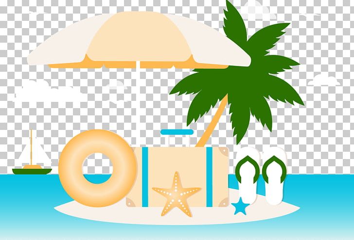 Sandy Beach Summer Vacation Illustration PNG, Clipart, Adobe Illustrator, Area, Beach, Beaches, Beach Party Free PNG Download