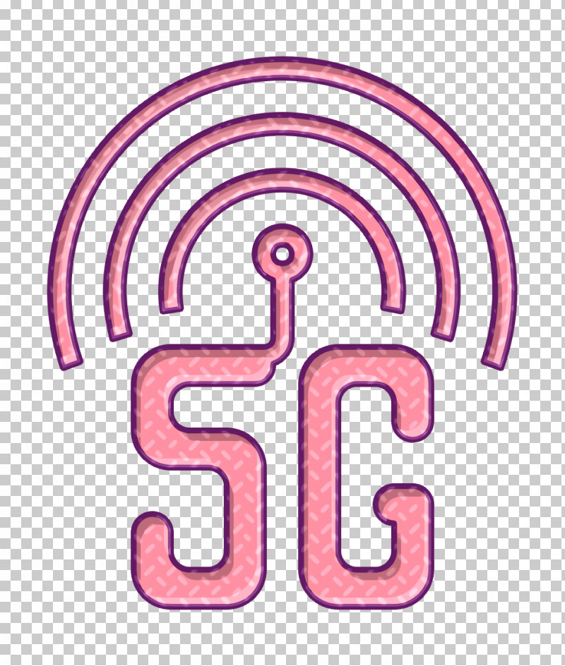 5g Icon Technologies Disruption Icon PNG, Clipart, 5g Icon, Line, Number, Pink, Symbol Free PNG Download