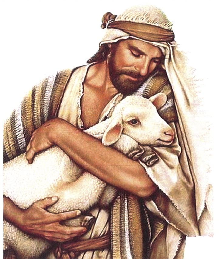 clipart of sheep and shepherd