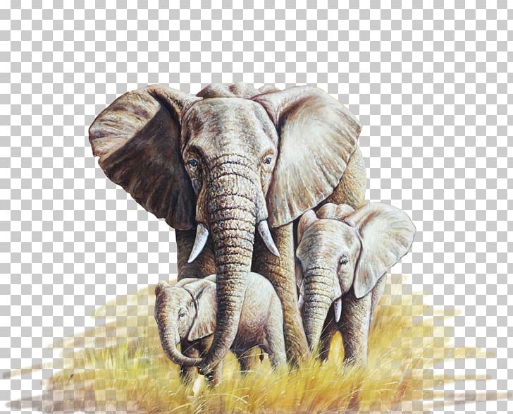 African Elephant Oil Painting Canvas PNG, Clipart, Animal, Animals, Baby Elephant, Coconut Oil, Day Free PNG Download