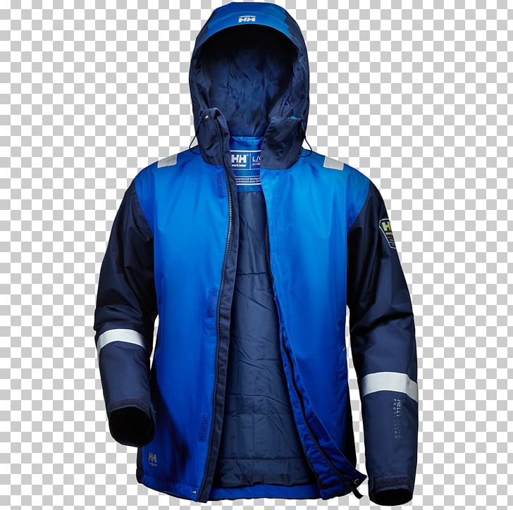 Hoodie Jacket Helly Hansen Clothing Workwear PNG, Clipart, Clothing, Cobalt Blue, Electric Blue, Fleece Jacket, Helly Hansen Free PNG Download