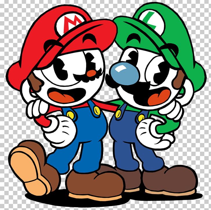 Mario & Luigi: Superstar Saga Cuphead Super Mario Bros. PNG, Clipart, Amp, Area, Art, Artwork, Cartoon Free PNG Download